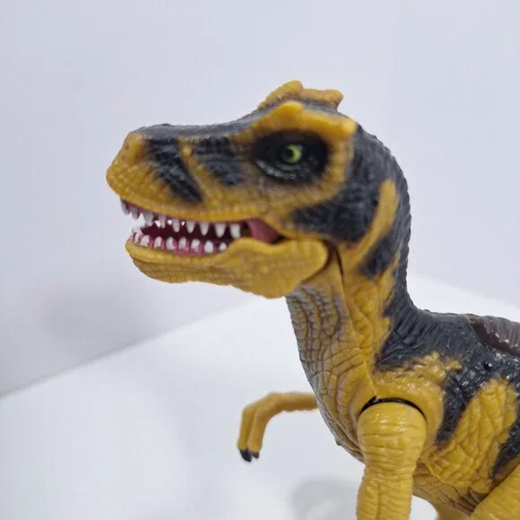 Chap Mei Dinosaur T Rex Figure 7.5" Moveable Joints Tan & Black - Picture 8 of 12